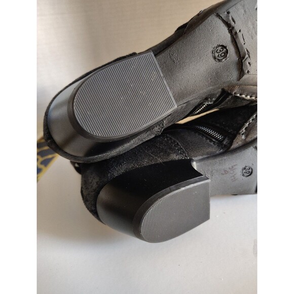 Miz Mooz Elwood Black Leather Suede Boot Size 39 US 8.5- 9 - Picture 12 of 16